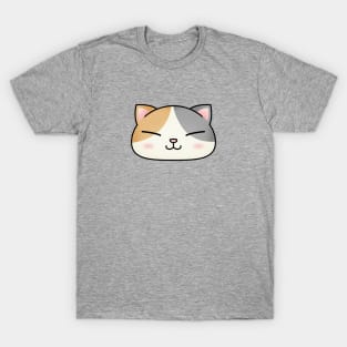 Cute Calico Cat Face T-Shirt